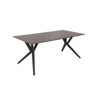 GARTENTISCH Metall, Kunststoff Anthrazit, Braun rechteckig  - Anthrazit/Braun, MODERN, Kunststoff/Metall (90/74,5/180cm) - Gardenson