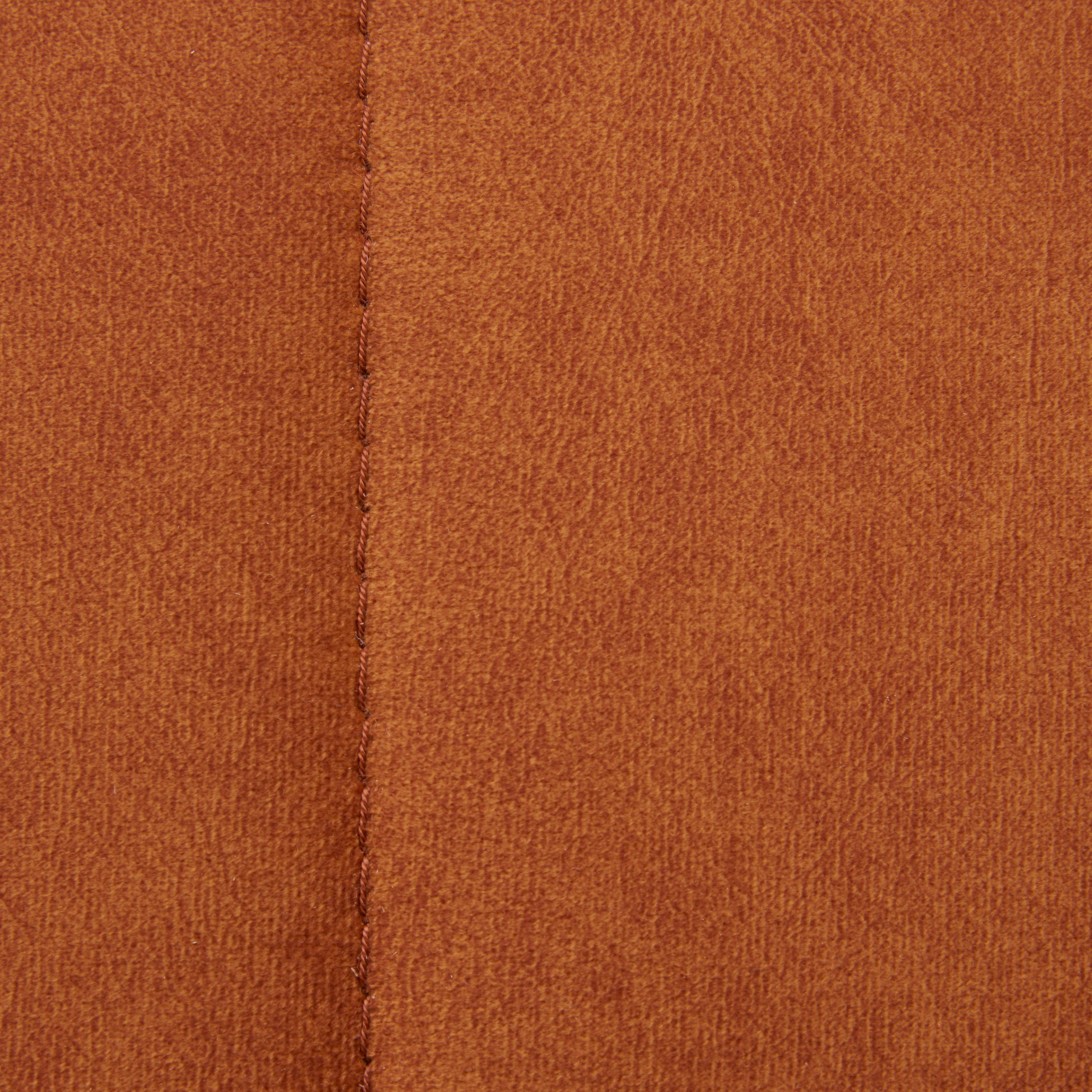 WOHNLANDSCHAFT Orange Velours  - Schwarz/Orange, Design, Textil/Metall (181/267cm) - Carryhome