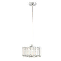 HÄNGELEUCHTE  - Chromfarben, Design, Glas (120/27.5/27.5cm)