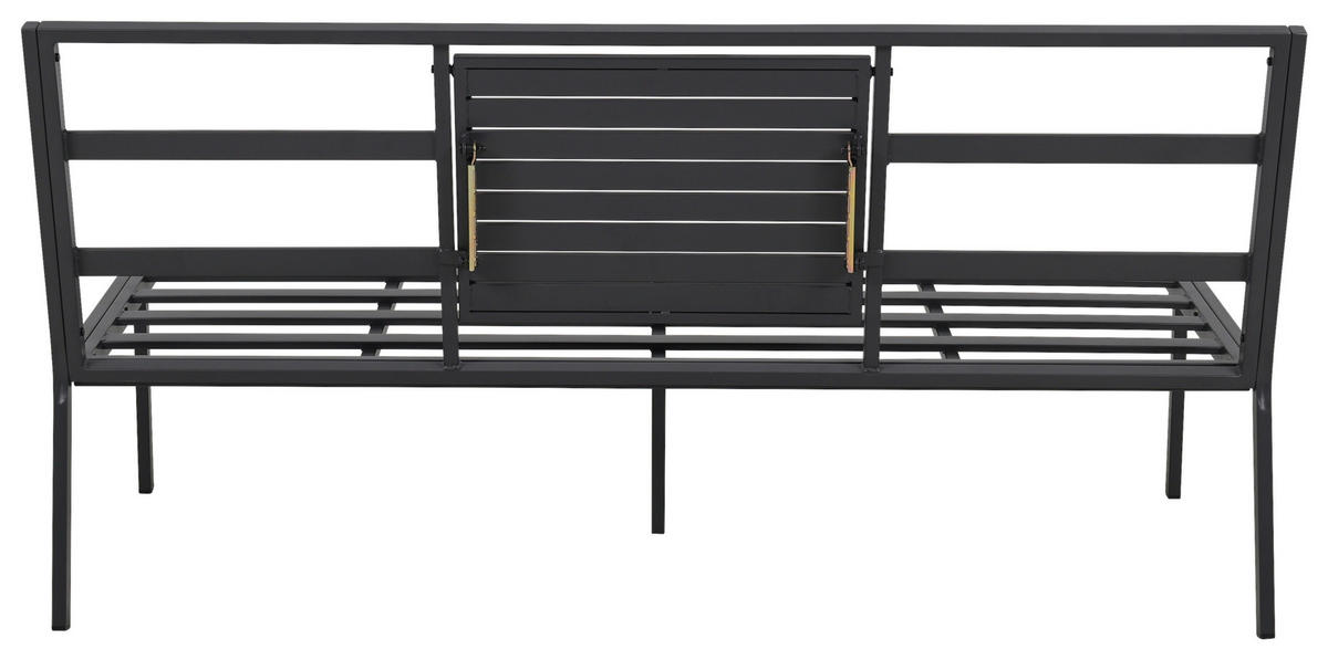 GARTENSET Webstoff Eisen  - Grau, Design, Textil/Metall (165/77/84cm) - Ambia Garden