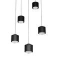 LED-HÄNGELEUCHTE 34/170 cm  - Schwarz, Design, Kunststoff/Metall (34/170cm) - Novel