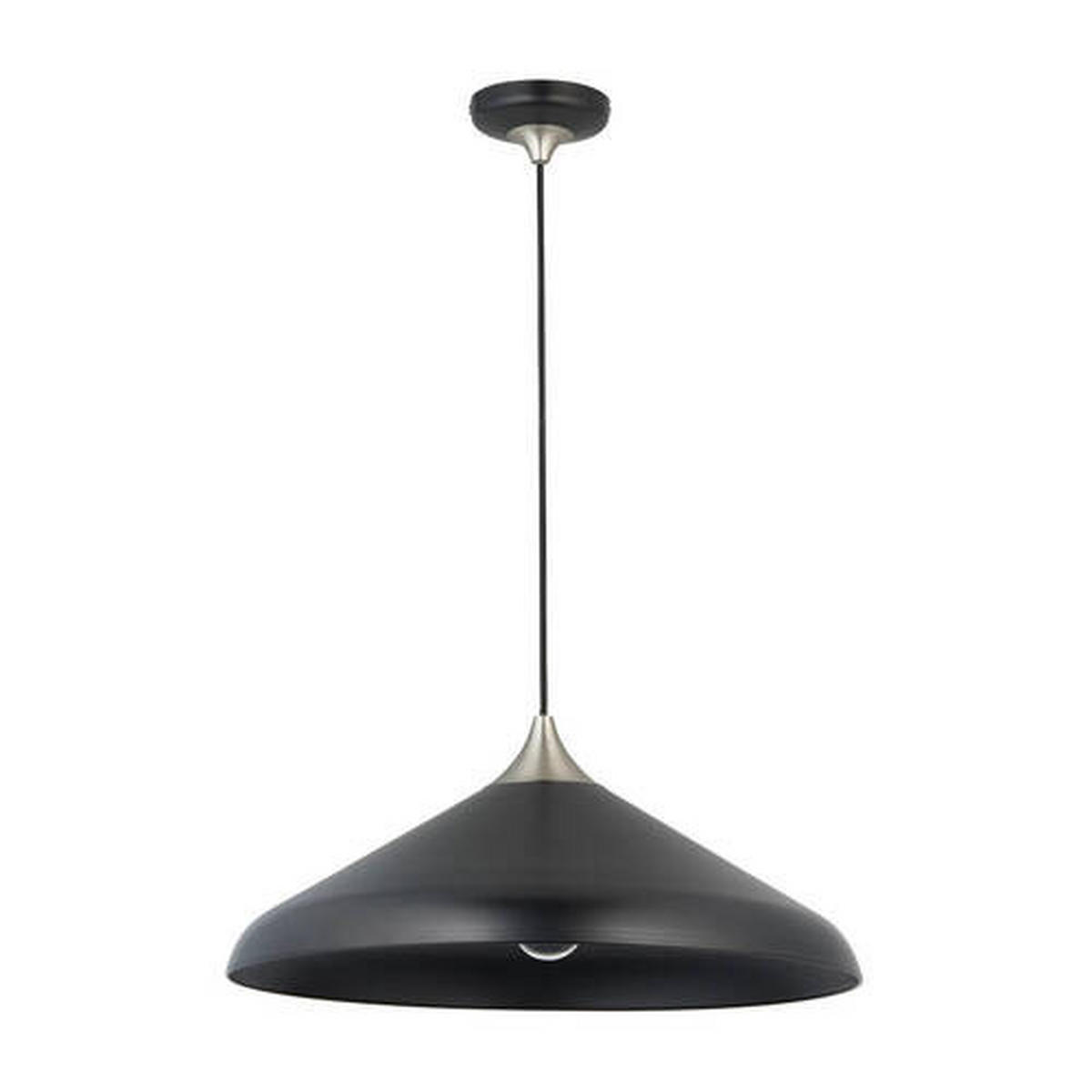 HÄNGELEUCHTE Endon Glo 50/176.5 cm   - Schwarz/Weiß, KONVENTIONELL, Metall (50/176.5cm) - ENDON