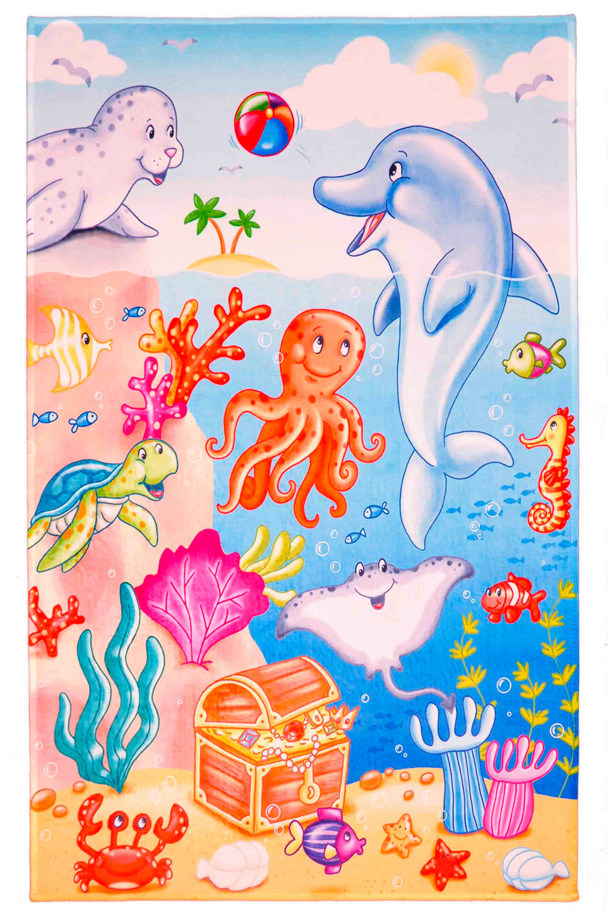 KINDERTEPPICH 100/160 cm Lovely Kids  - Multicolor, Trend, Kunststoff/Textil (100/160cm) - Ben'n'jen