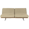 SCHLAFSOFA in Holz, Leder Beige  - Beige/Schwarz, Design, Leder/Holz (204/92/90cm) - Dieter Knoll