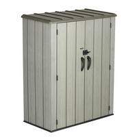 GERÄTESCHRANK 136/172/70 cm  - Naturfarben/Grau, Basics, Kunststoff (136/172/70cm)