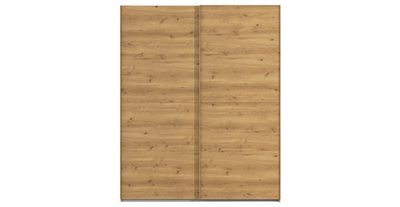 SCHWEBETÜRENSCHRANK  in Eichefarben  - Eichefarben, Design, Holzwerkstoff/Kunststoff (181/223/68cm) - Novel