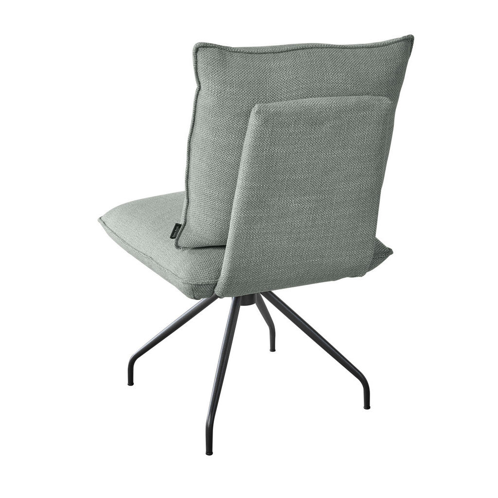 Thumbnail - Dieter Knoll Stuhl, Grau, Metall, Textil, Rundrohr, Sternfuß, 50x90x70 cm, Goldenes M, Lederauswahl, Stoffauswahl, Sitzf...