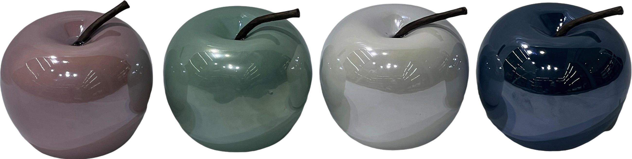 DEKOAPFEL - Blau/Pink, Basics, Keramik (8,5/8cm)