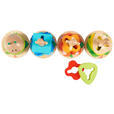 MOTORIKSPIEL Raupe  - Multicolor, Basics, Holz/Holzwerkstoff (33/12,5cm) - My Baby Lou