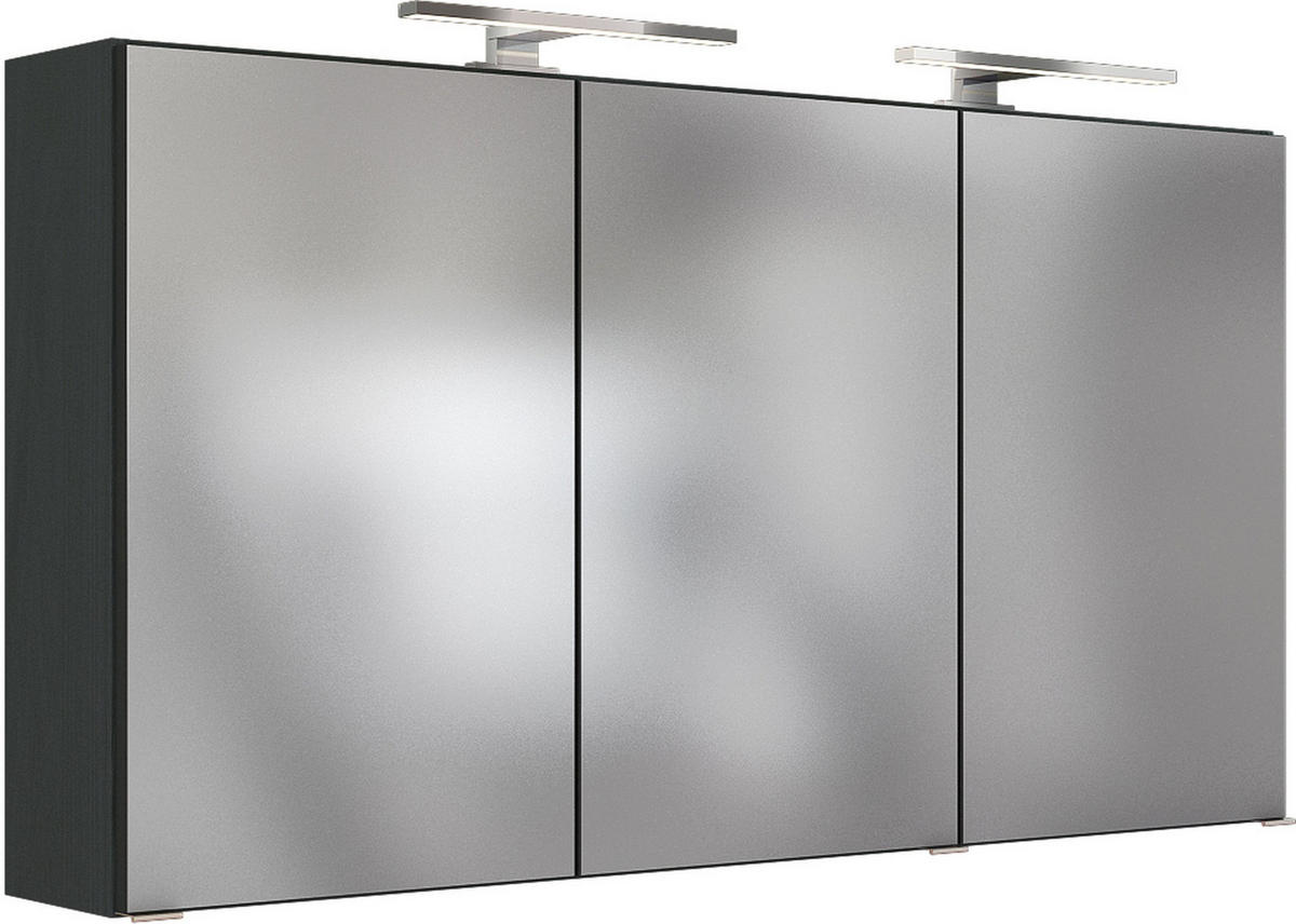 SPIEGELSCHRANK 120/66/20 cm  - Chromfarben/Grau, Design, Glas/Holzwerkstoff (120/66/20cm) - Held