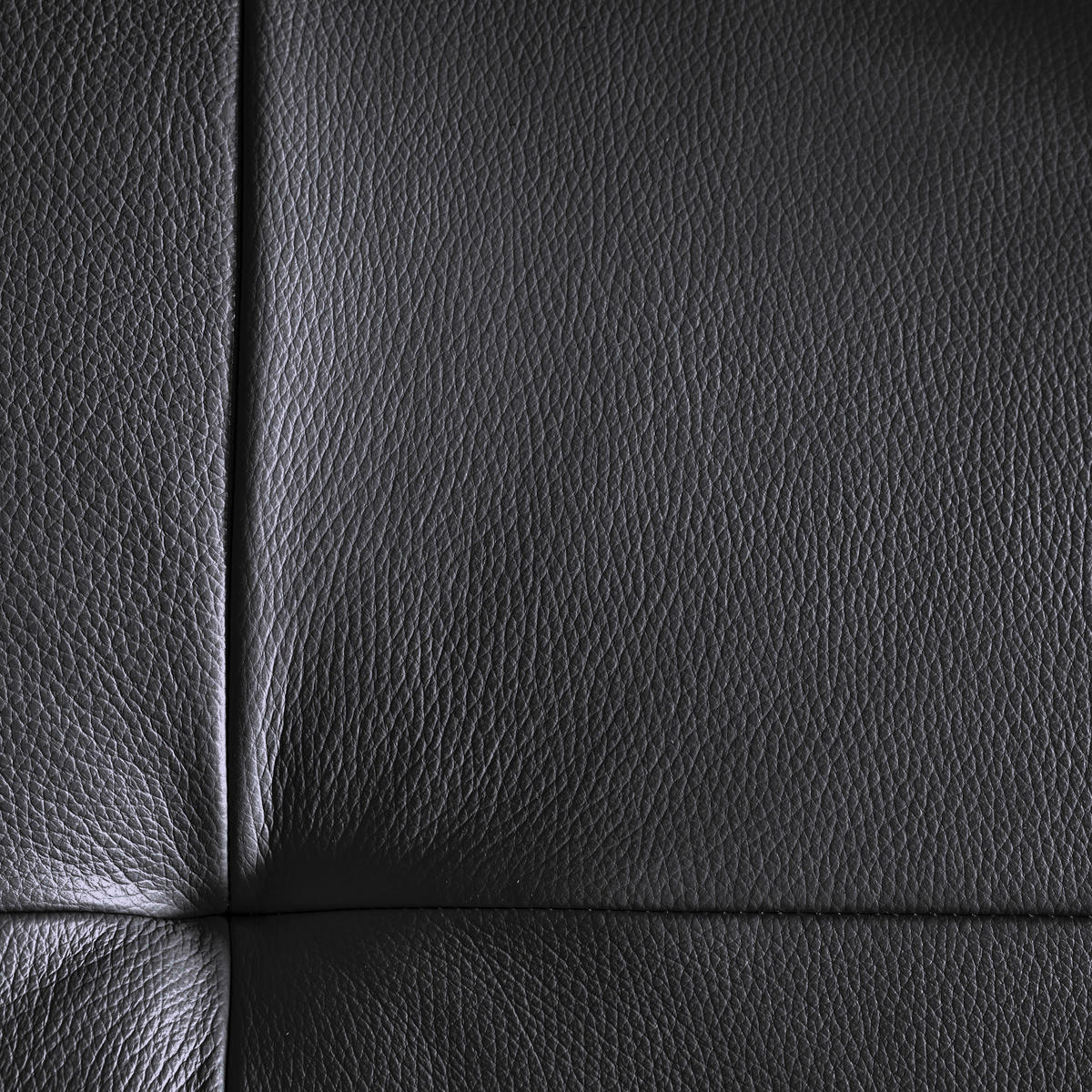 ECKSOFA inkl. Funktionen Schwarz Echtleder  - Schwarz, Design, Leder/Metall (246/175cm) - Celina Home