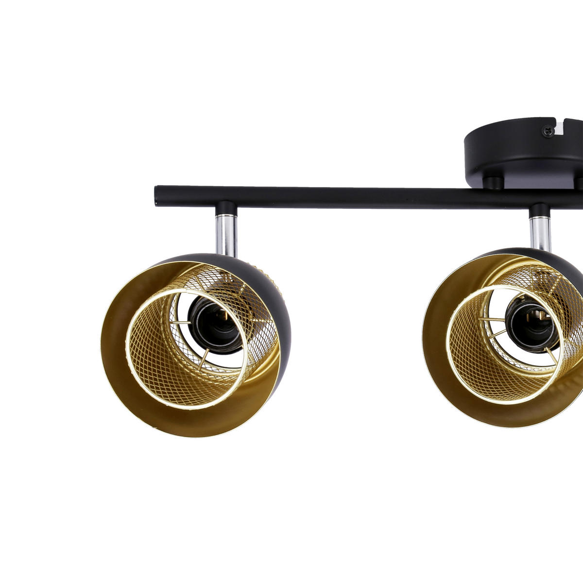 STRAHLER 57.5/10/18,5 cm   - Goldfarben/Schwarz, Design, Metall (57.5/10/18,5cm)