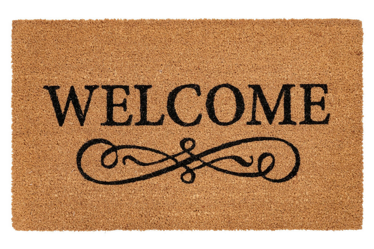 FUßMATTE 45/75 cm  - Hellbraun, Basics, Textil (45/75cm) - Kayoom