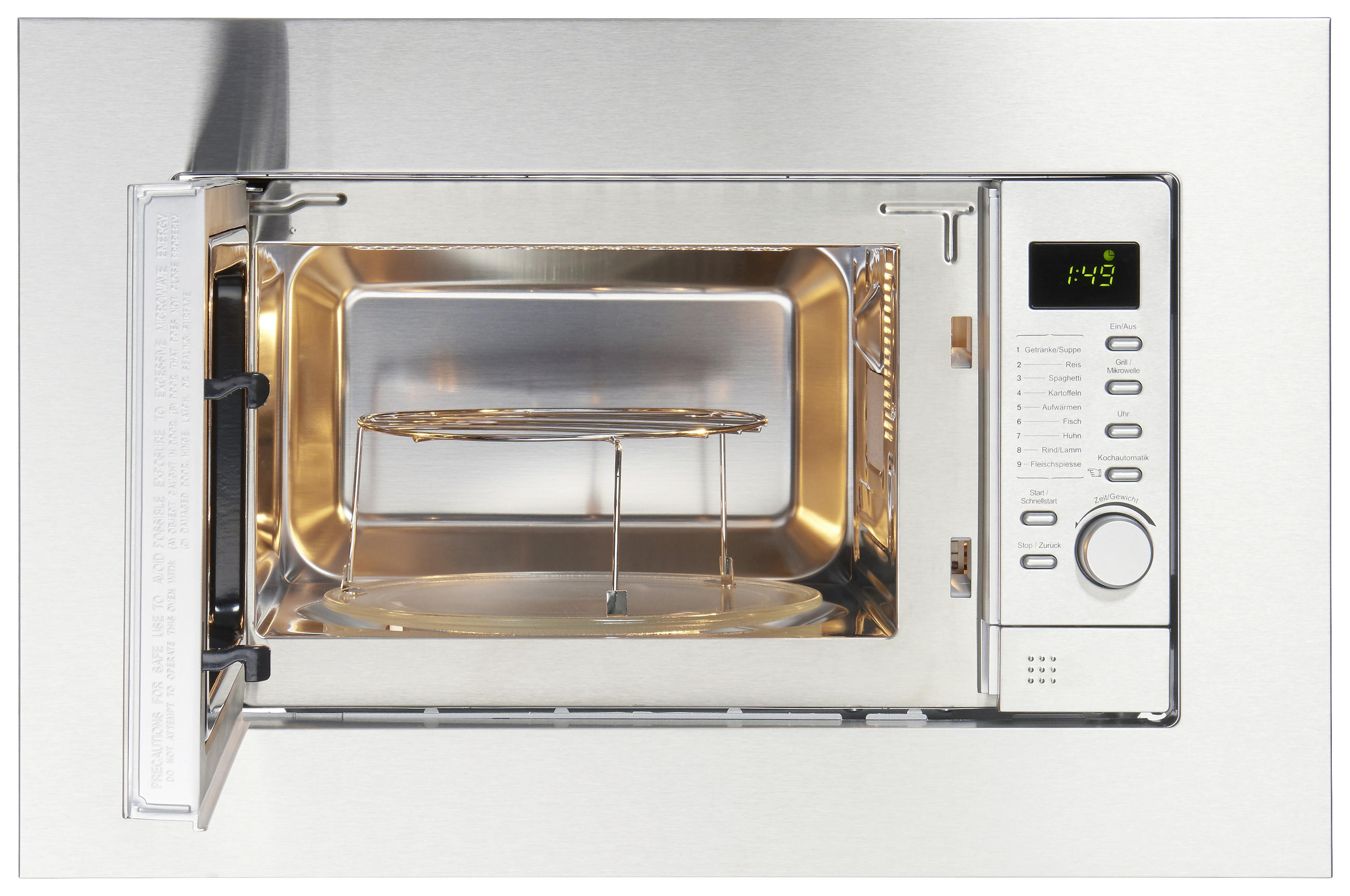 EINBAUMIKROWELLE MW800.8-20G EB  - Edelstahlfarben, Basics, Metall (59,50/39/35,40cm) - PKM