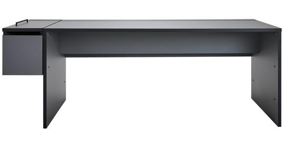 GAMINGTISCH Dunkelgrau  - Dunkelgrau, MODERN, Holzwerkstoff (180/80/75cm) - Novel