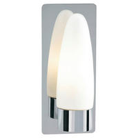 LED-WANDLEUCHTE BUFFY 9/21.5/11 cm   - Chromfarben/Weiß, Basics (9/21.5/11cm) - Markslöjd