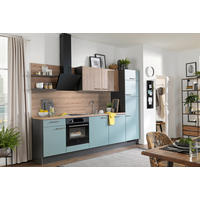 EINBAUKÜCHE XO 20  - Eichefarben/Graphitfarben, Design, Holzwerkstoff (290cm) - Xora