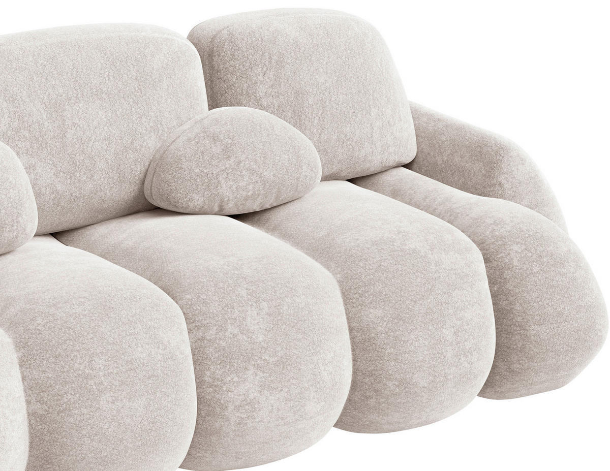 SCHLAFSOFA Hellbraun  - Hellbraun/Schwarz, Design, Kunststoff/Textil (270/103/113cm) - MID.YOU