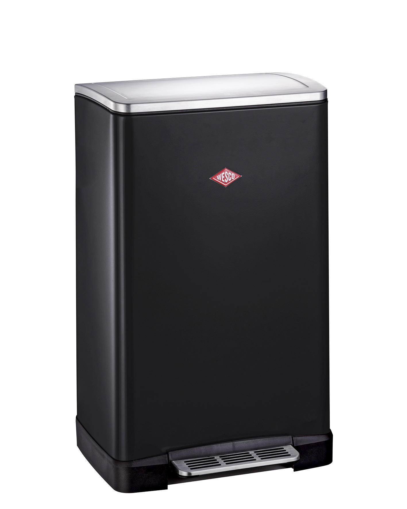 ABFALLSAMMLER Big Double Boy 2x 18 L - Schwarz, Basics, Kunststoff/Metall (38/43,5/69,5cm) - Wesco