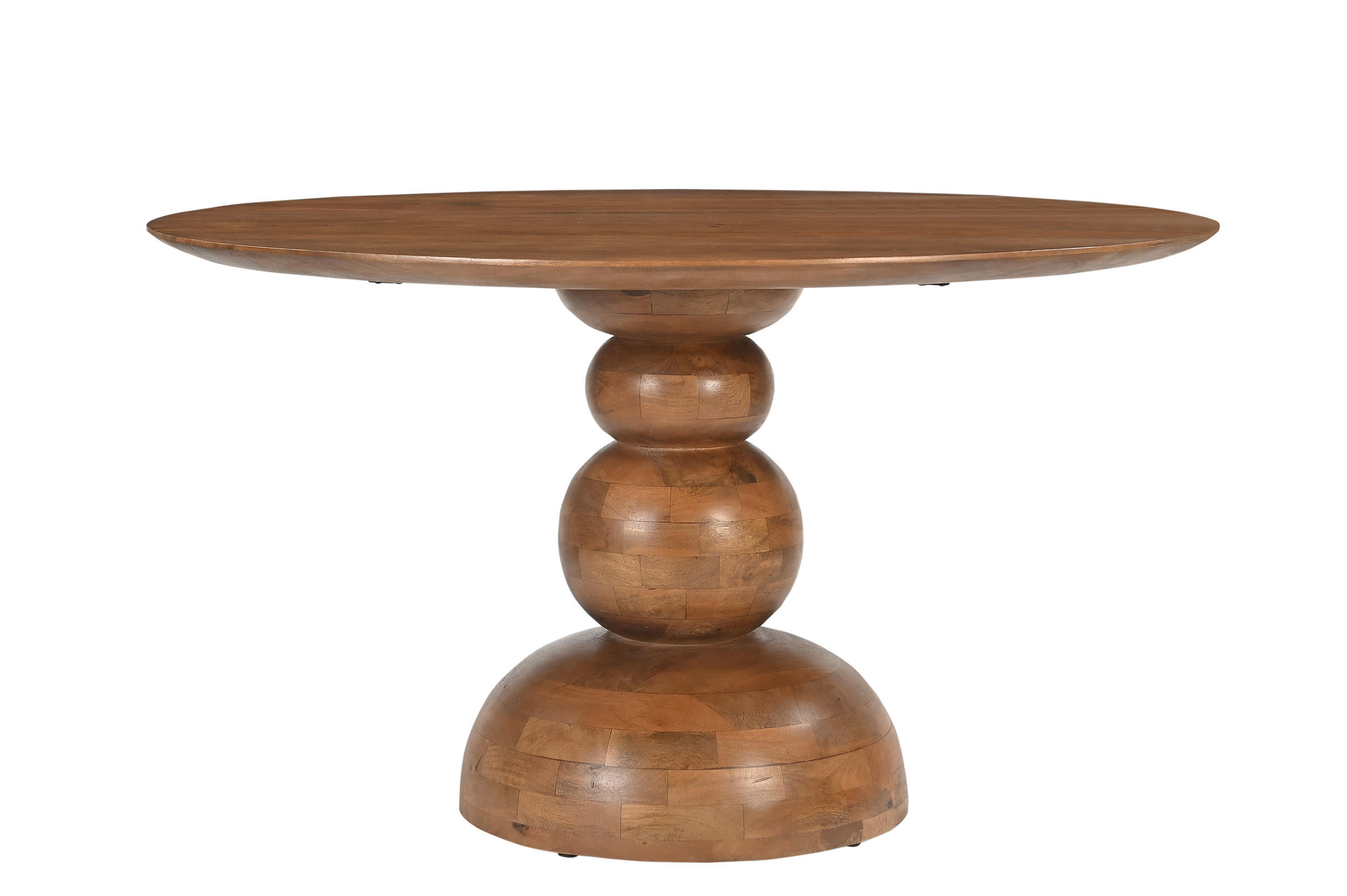 ESSTISCH 130/130/76 cm Echtholz  Holz rund Naturfarben  - Naturfarben, MODERN, Holz (130/130/76cm) - MID.YOU
