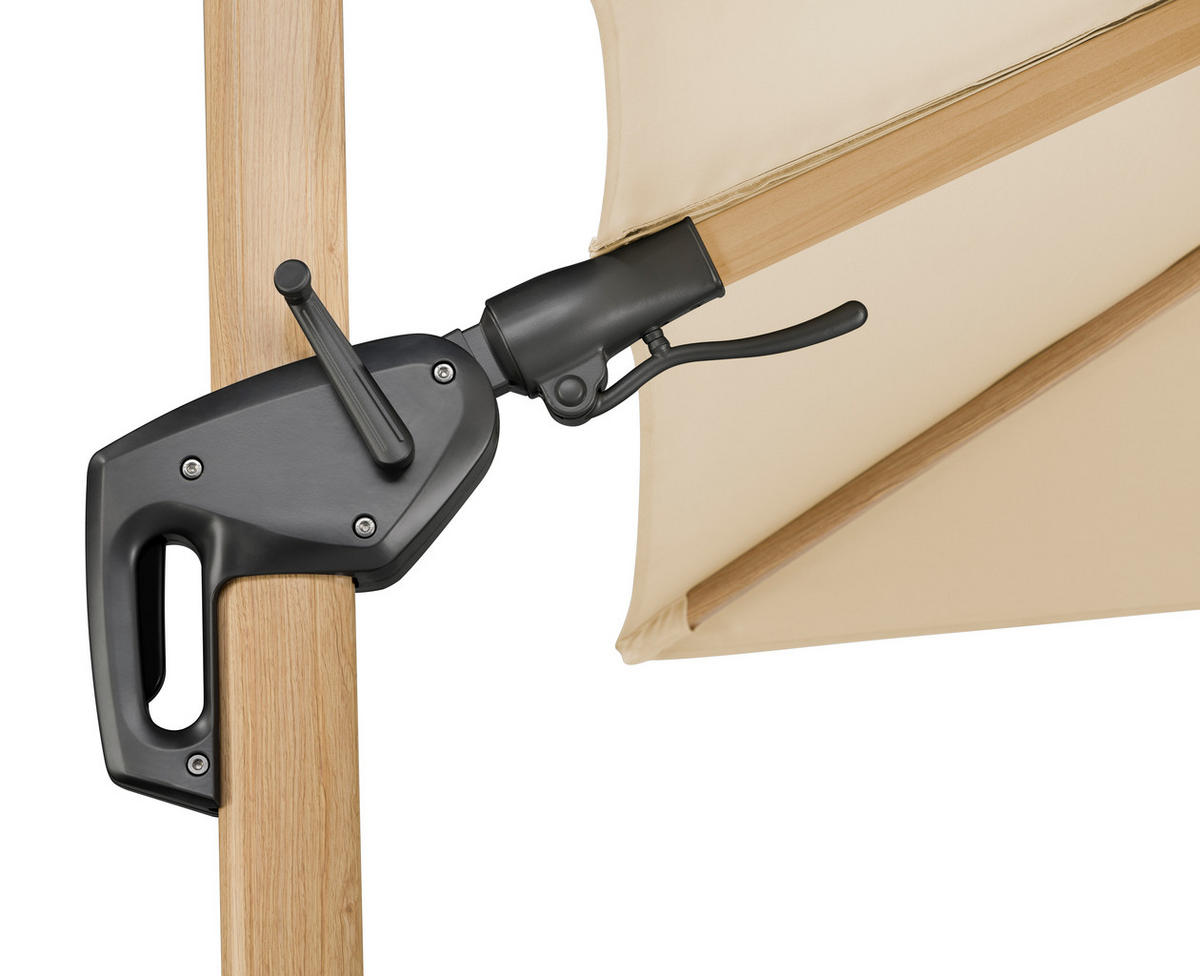 AMPELSCHIRM   - Eichefarben/Naturfarben, Basics, Textil/Metall (358/263/300cm) - Schneider