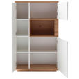 HIGHBOARD Weiß, Wildeiche  90/150/37 cm  - Wildeiche/Anthrazit, Design, Holz/Holzwerkstoff (90/150/37cm) - Novel