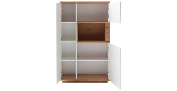 HIGHBOARD Weiß, Wildeiche  90/150/37 cm  - Wildeiche/Anthrazit, Design, Holz/Holzwerkstoff (90/150/37cm) - Novel