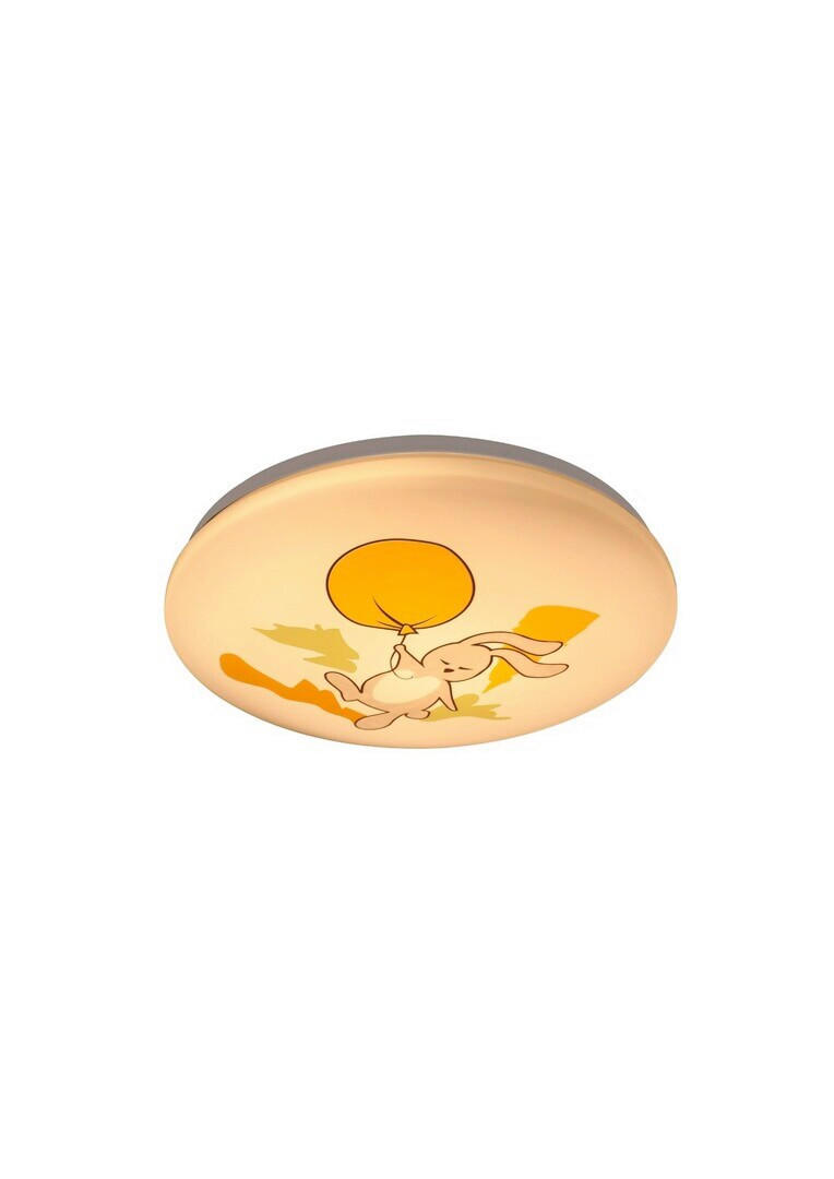 DETSKÉ STROPNÉ LED SVIETIDLO, 37.5/5.5 cm  - viacfarebná/biela, Basics, kov/plast (37.5/5.5cm)