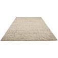 HANDWEBTEPPICH 90/160 cm Vieste Graubraun  - Graubraun, Basics, Textil (90/160cm) - Linea Natura