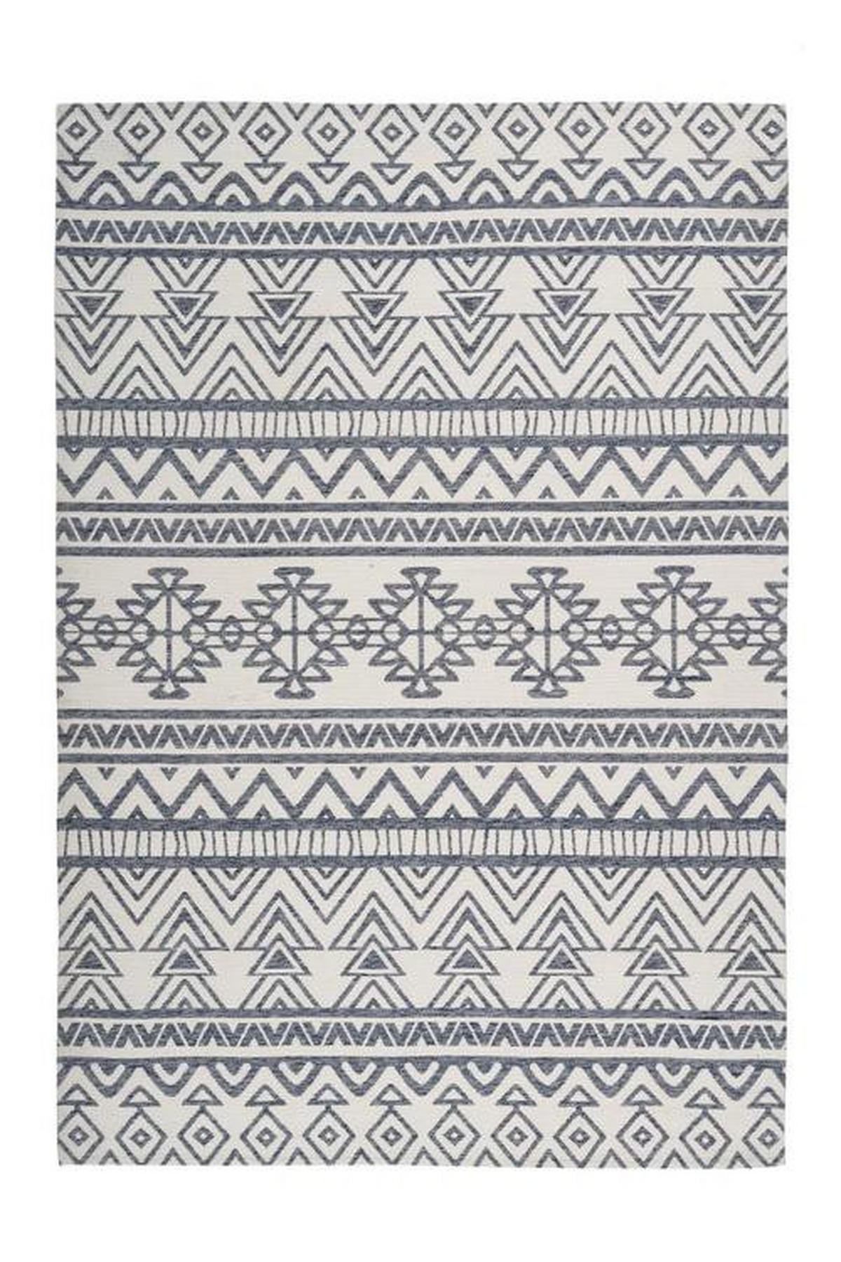 VENKOVNÍ KOBEREC, 80/150 cm, antracitová, krémová - krémová/antracitová, Basics, textil/plast (80/150cm)