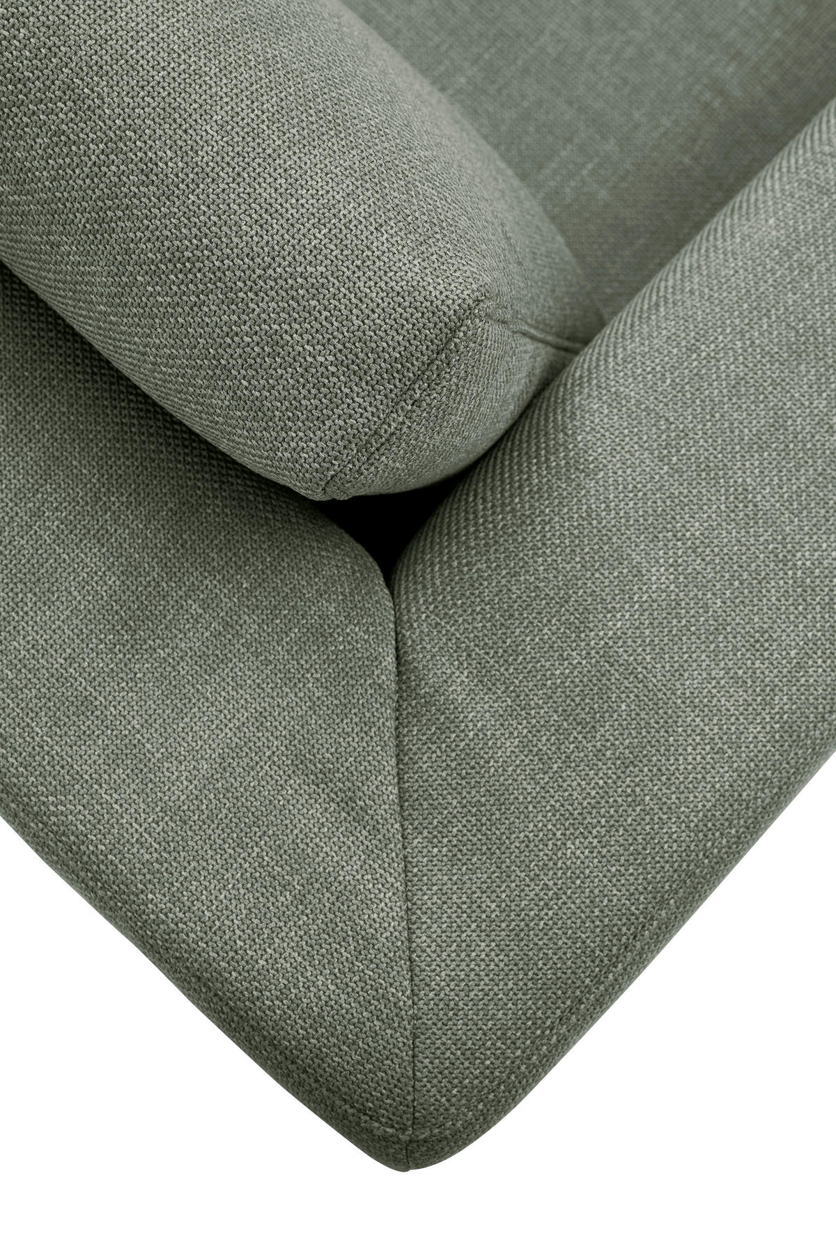 ECKSOFA inkl. Funktion Heaven Dunkelgrün Flachgewebe  - Chromfarben/Dunkelgrün, KONVENTIONELL, Textil/Metall (162/242cm) - Tom Tailor