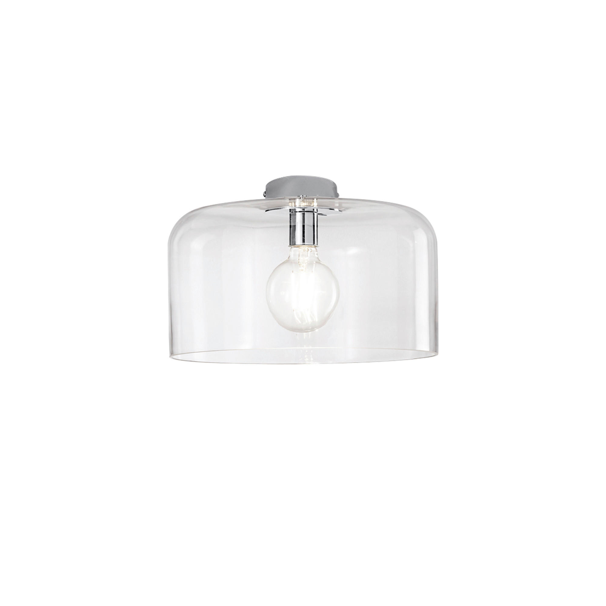 Luce ambiente Design Deckenleuchte Luce Ambiente e Design Schwarz, Transparent 23 cm