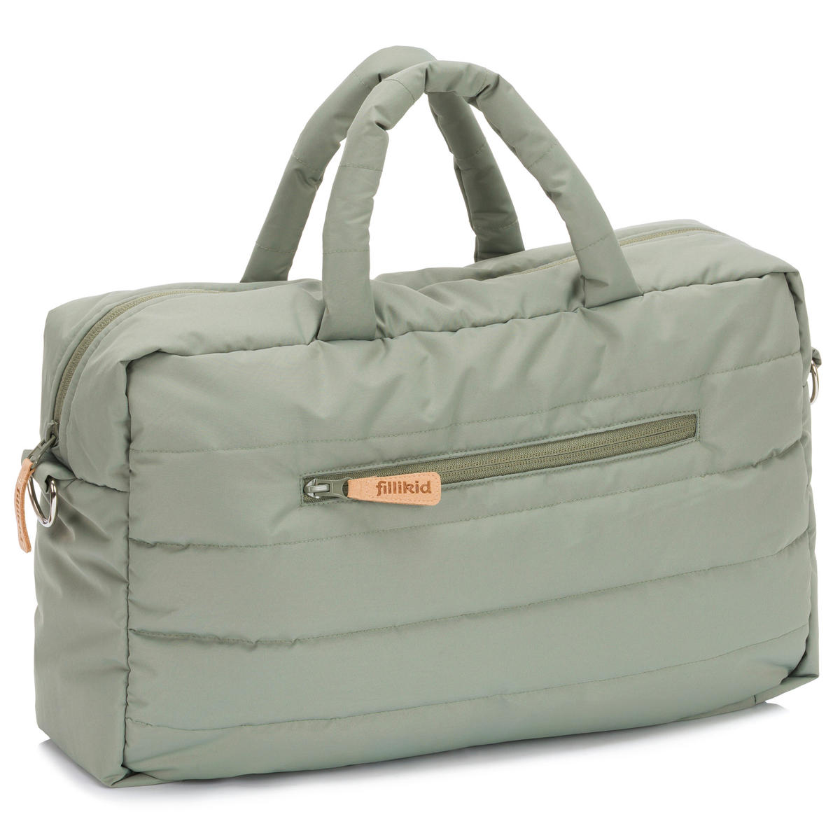 WICKELTASCHE  - Salbeigrün/Schwarz, Basics, Textil (43/28/14cm) - Fillikid