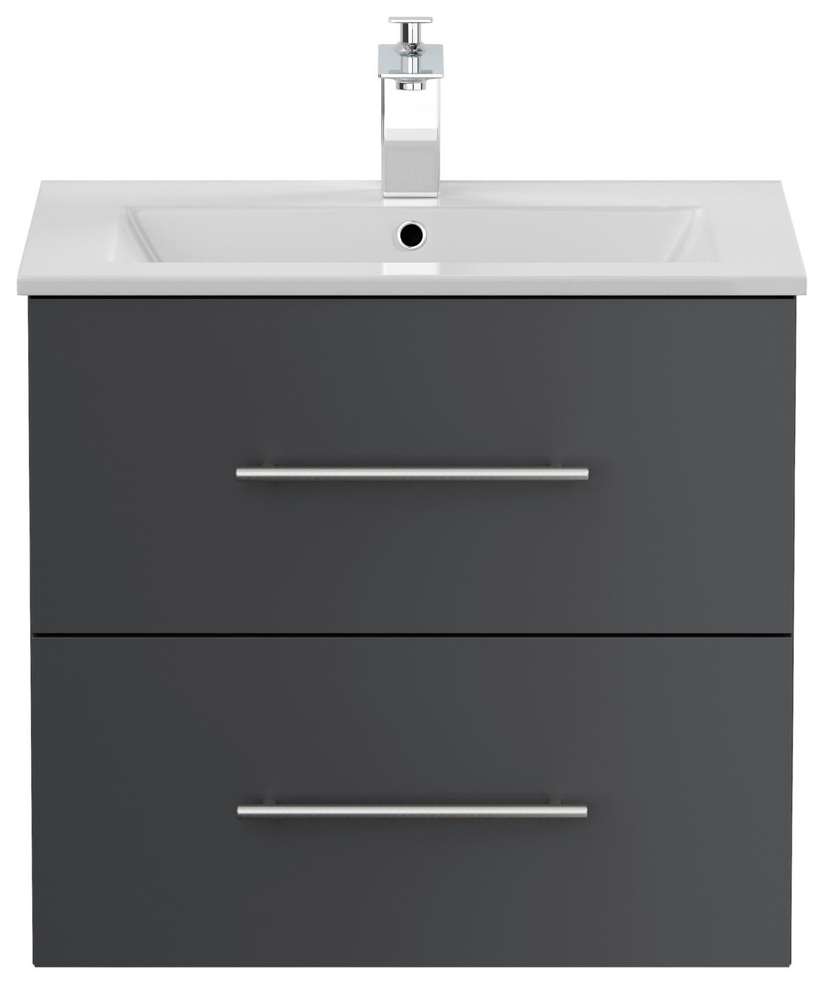 WASCHTISCHKOMBI 61,5 cm  - Graphitfarben/Weiß, Basics, Keramik/Holzwerkstoff (61,5cm) - MID.YOU