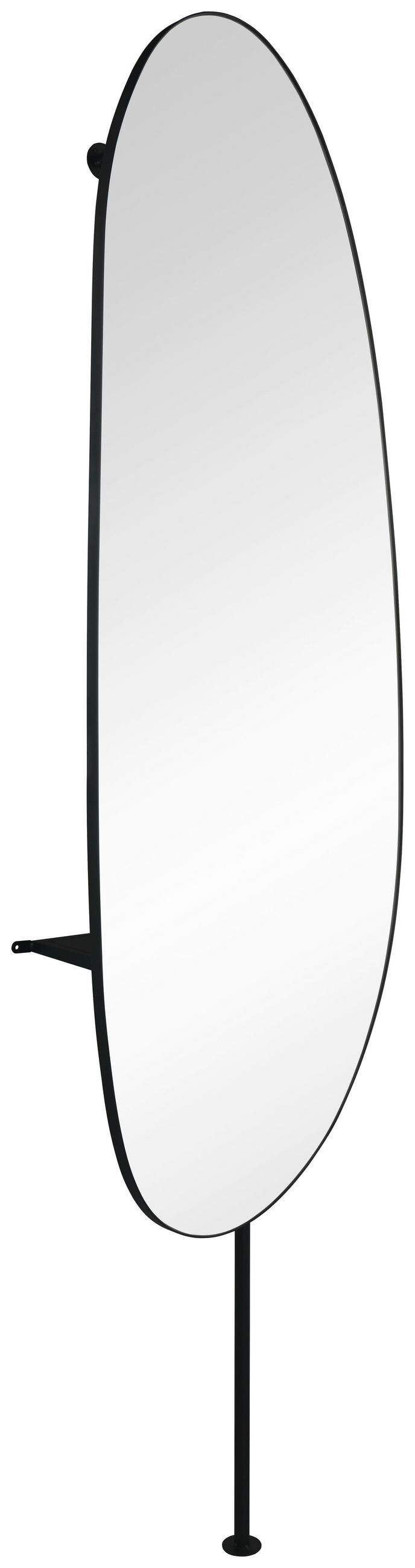 XXXLutz Wandgarderobe Schwarz 50x190x25 cm