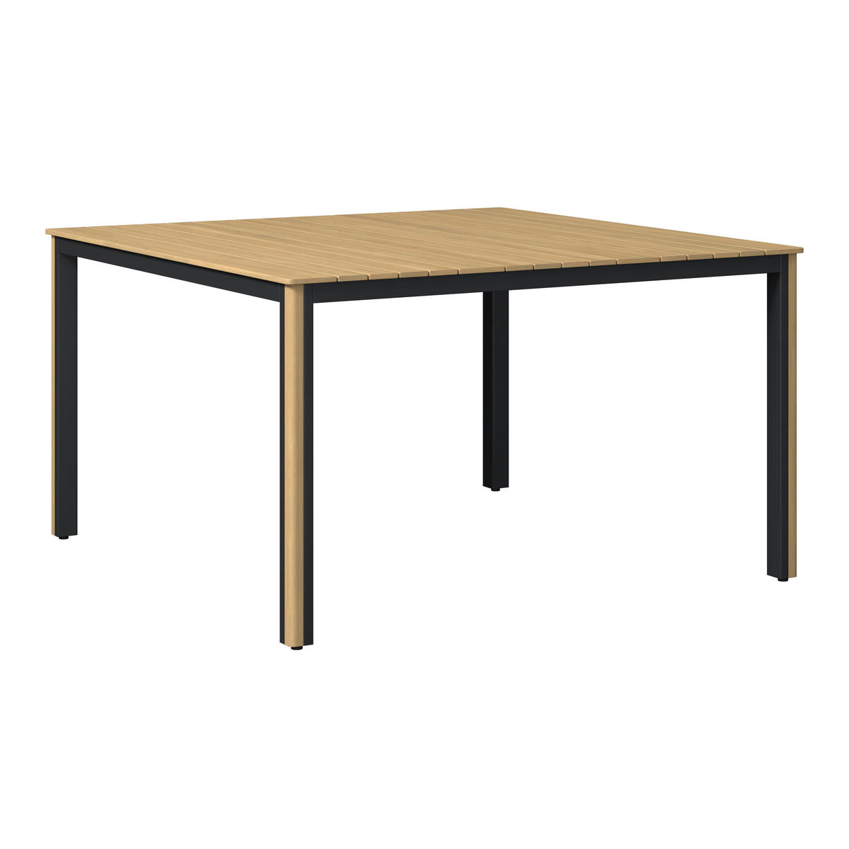 VRTNA GARNITURA   drvo, metal, tekstil  antracit, siva, boje tikovine  - boje tikovine/siva, Design, drvo/metal (230/230cm) - Ambia Garden