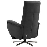 DREHSTUHL  in Flachgewebe Dunkelgrau  - Chromfarben/Dunkelgrau, Konventionell, Textil/Metall (75/112/82cm) - Sit & More