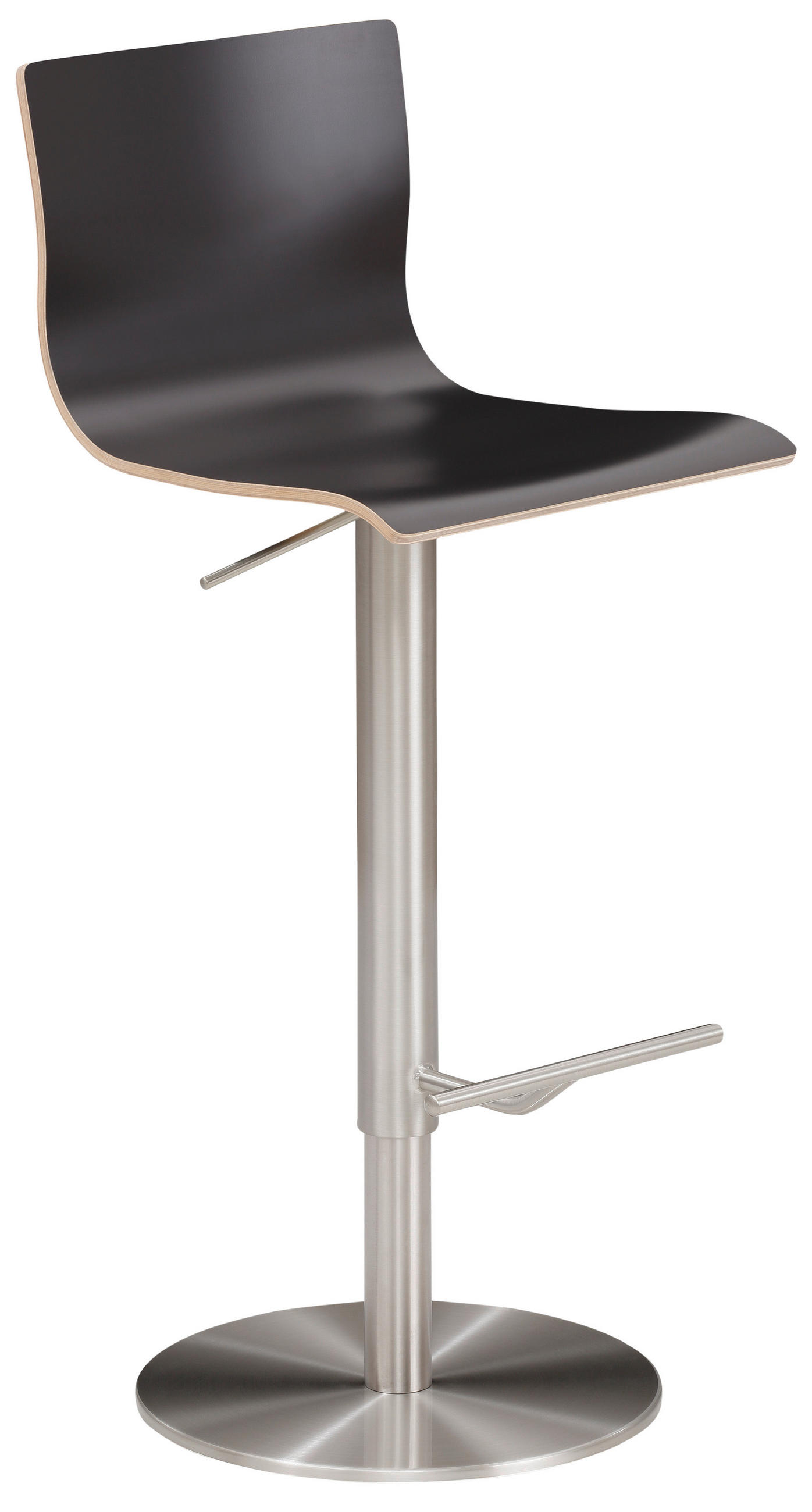 BARHOCKER in Holz, Metall Anthrazit  - Chromfarben/Anthrazit, MODERN, Holz/Metall (39,5/81-107,5/43cm) - MID.YOU