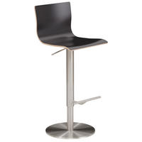 BARHOCKER in Holz, Metall Anthrazit  - Chromfarben/Anthrazit, MODERN, Holz/Metall (39,5/81-107,5/43cm) - MID.YOU