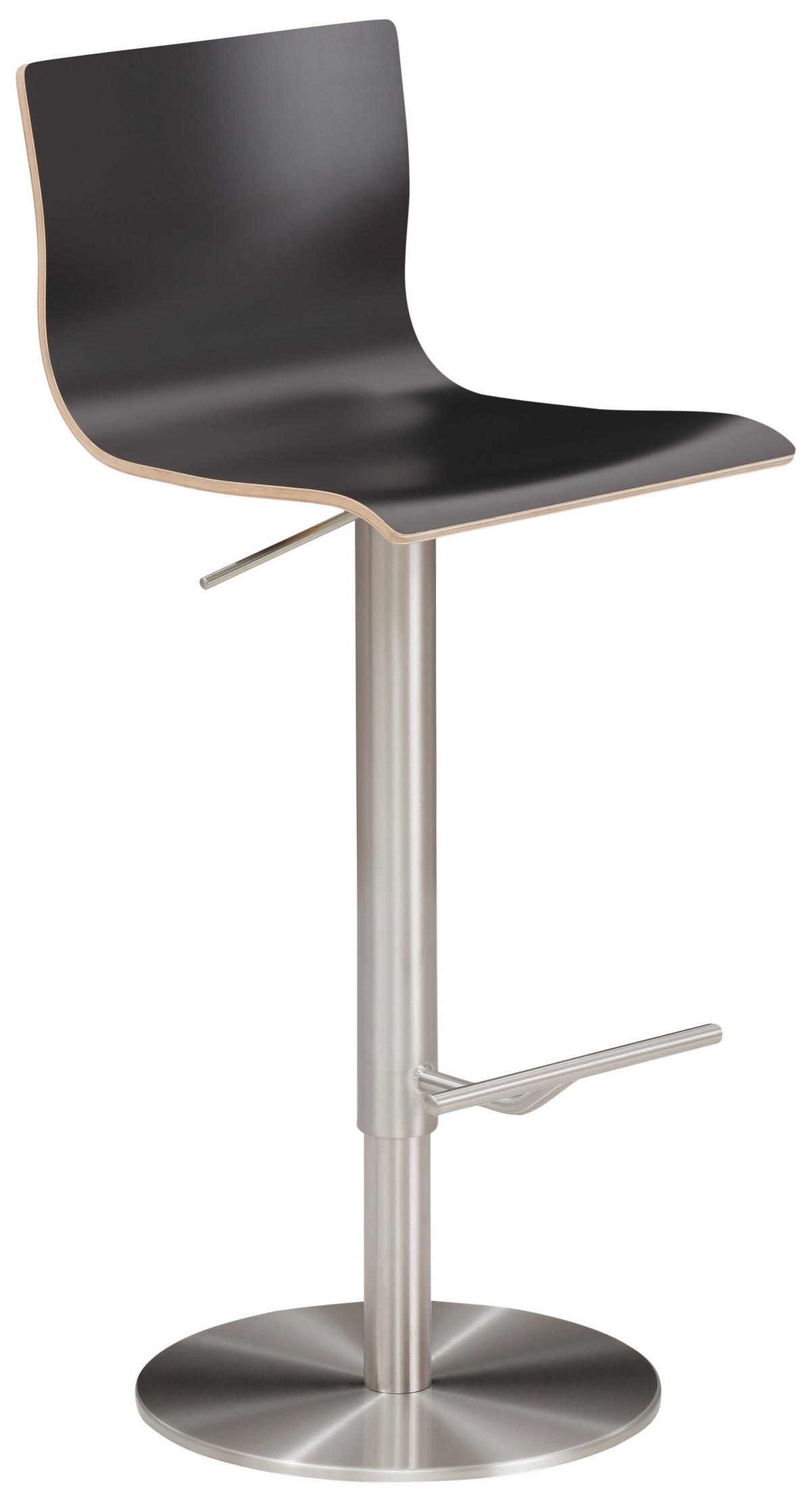 BARHOCKER in Holz, Metall Anthrazit  - Chromfarben/Anthrazit, MODERN, Holz/Metall (39,5/81-107,5/43cm) - MID.YOU
