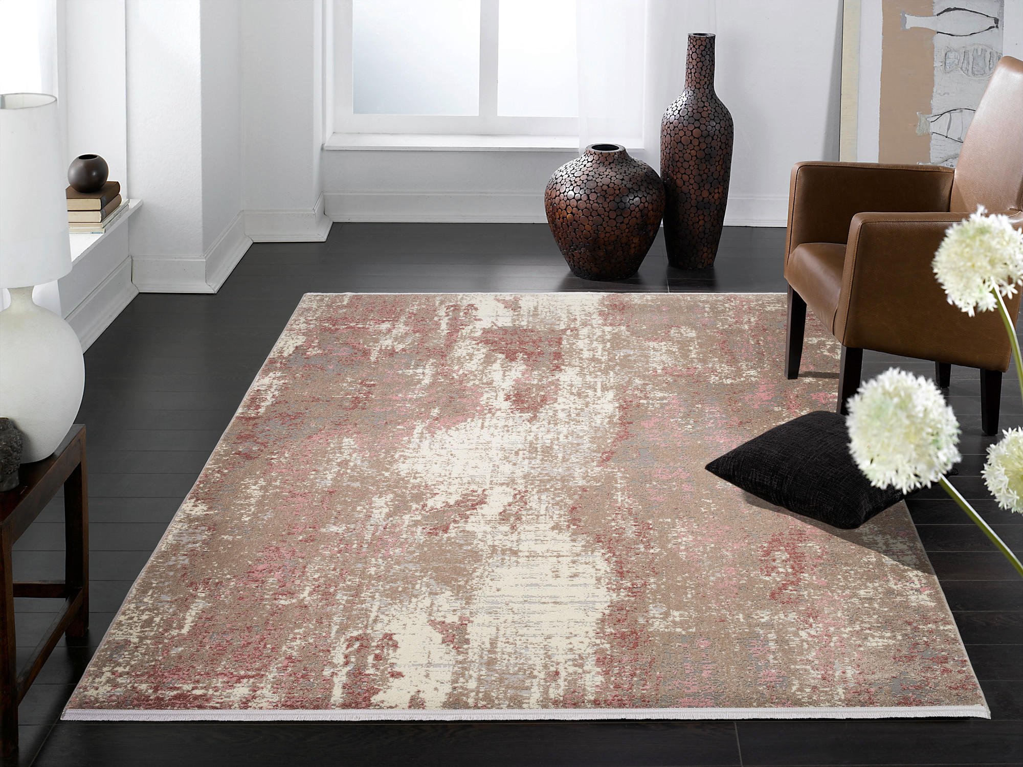 WEBTEPPICH 240/290 cm Creme, Rosa  - Creme/Rosa, Design, Textil (240/290cm) - Novel