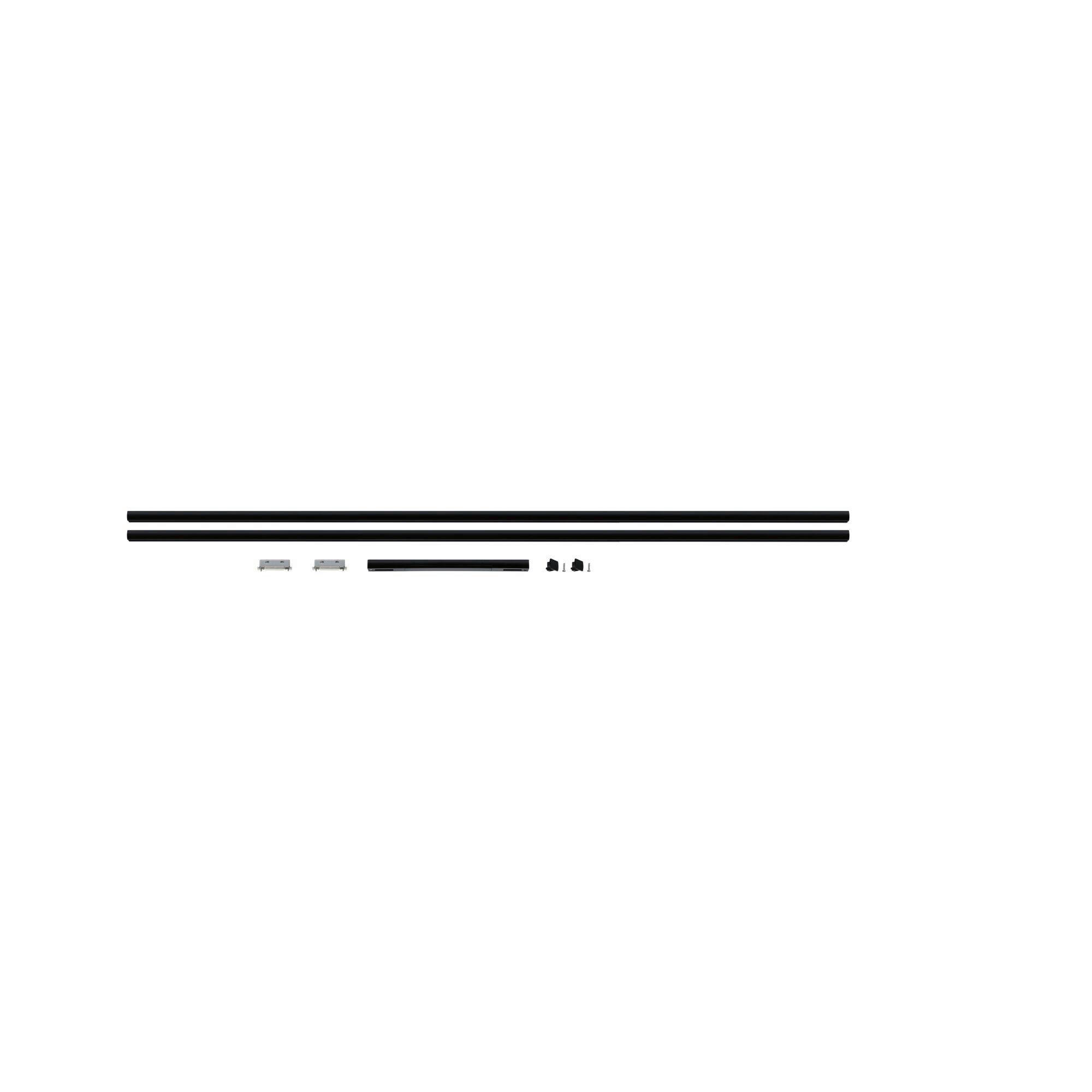 SCHIENENSYSTEM URail Basis-Set 230 cm  - Schwarz/Weiß, Basics, Metall (230cm) - Paulmann