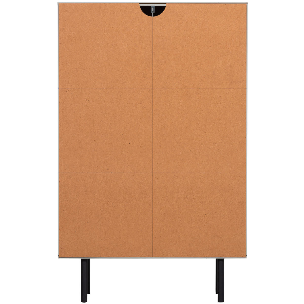 KOMMODE Cadiz  in 85/135/40 cm  - Grauweiß/Schwarz, Design, Holz/Metall (85/135/40cm) - Livetastic
