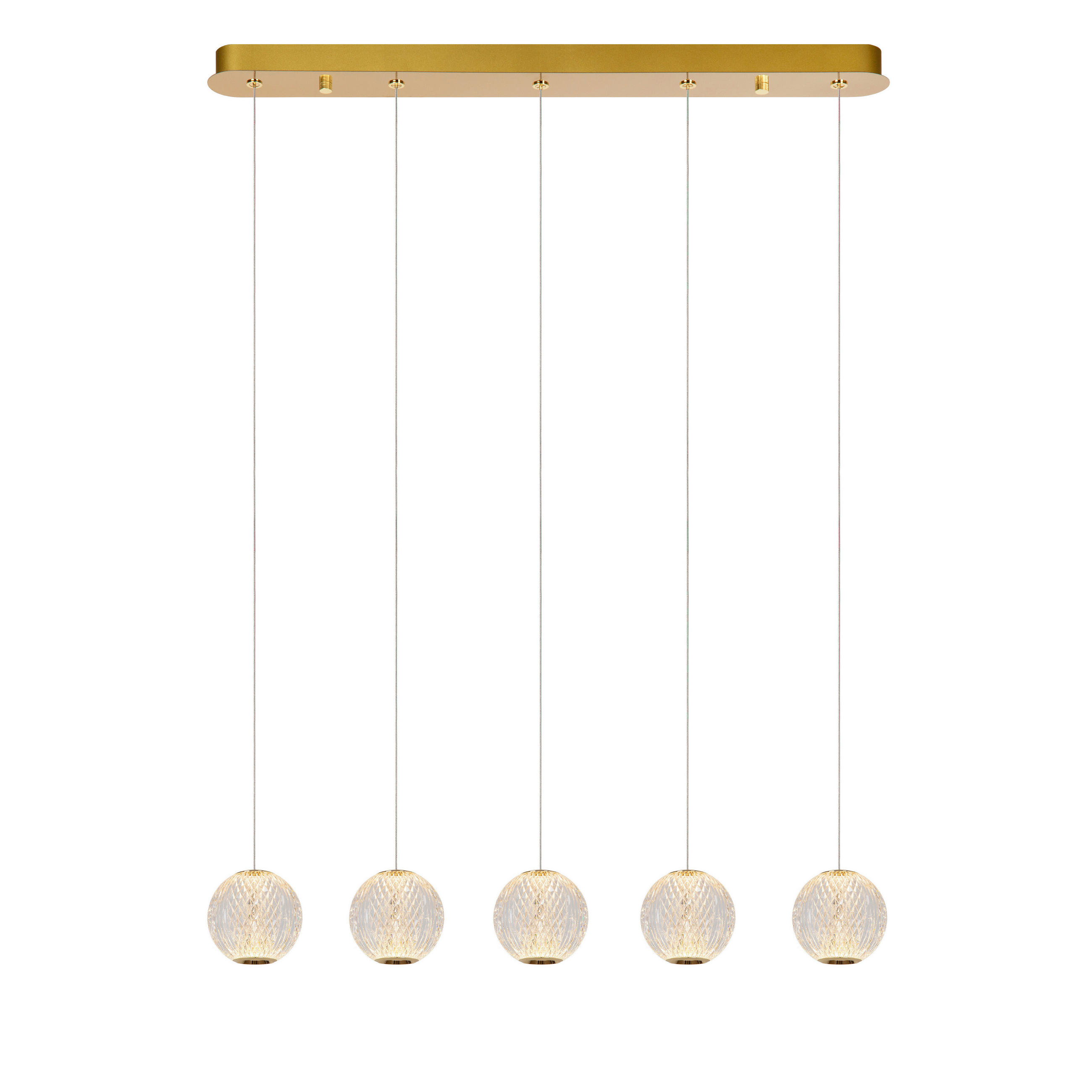 LED-PENDELLEUCHTE Cintra 84/11/150 cm   - Transparent, Design, Kunststoff (84/11/150cm) - Lucide