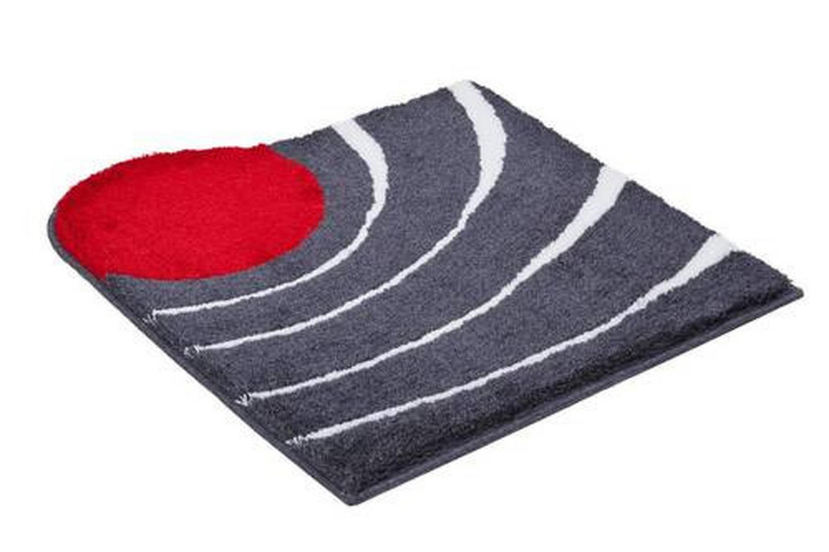 PREDLOŽKA PRED BIDET, 60/60 cm - antracitová, Basics, textil/plast (60/60cm) - Grund
