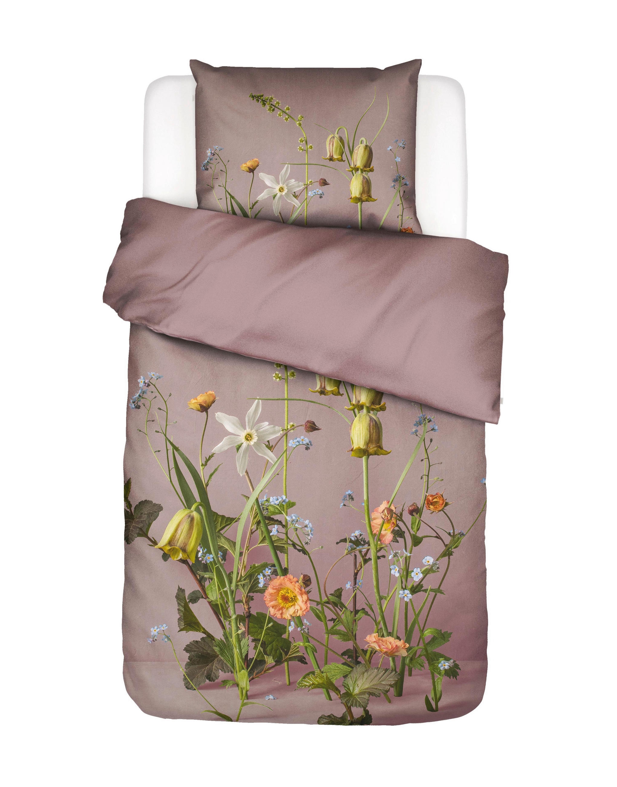 BETTWÄSCHE 2-teilig FICARIA Satin 135/200 cm  - Flieder, KONVENTIONELL, Textil (135/200cm) - Essenza