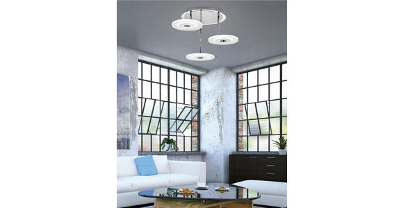 LED-DECKENLEUCHTE 13 W 60 cm - Weiß, Design, Metall (60cm) - Ambiente