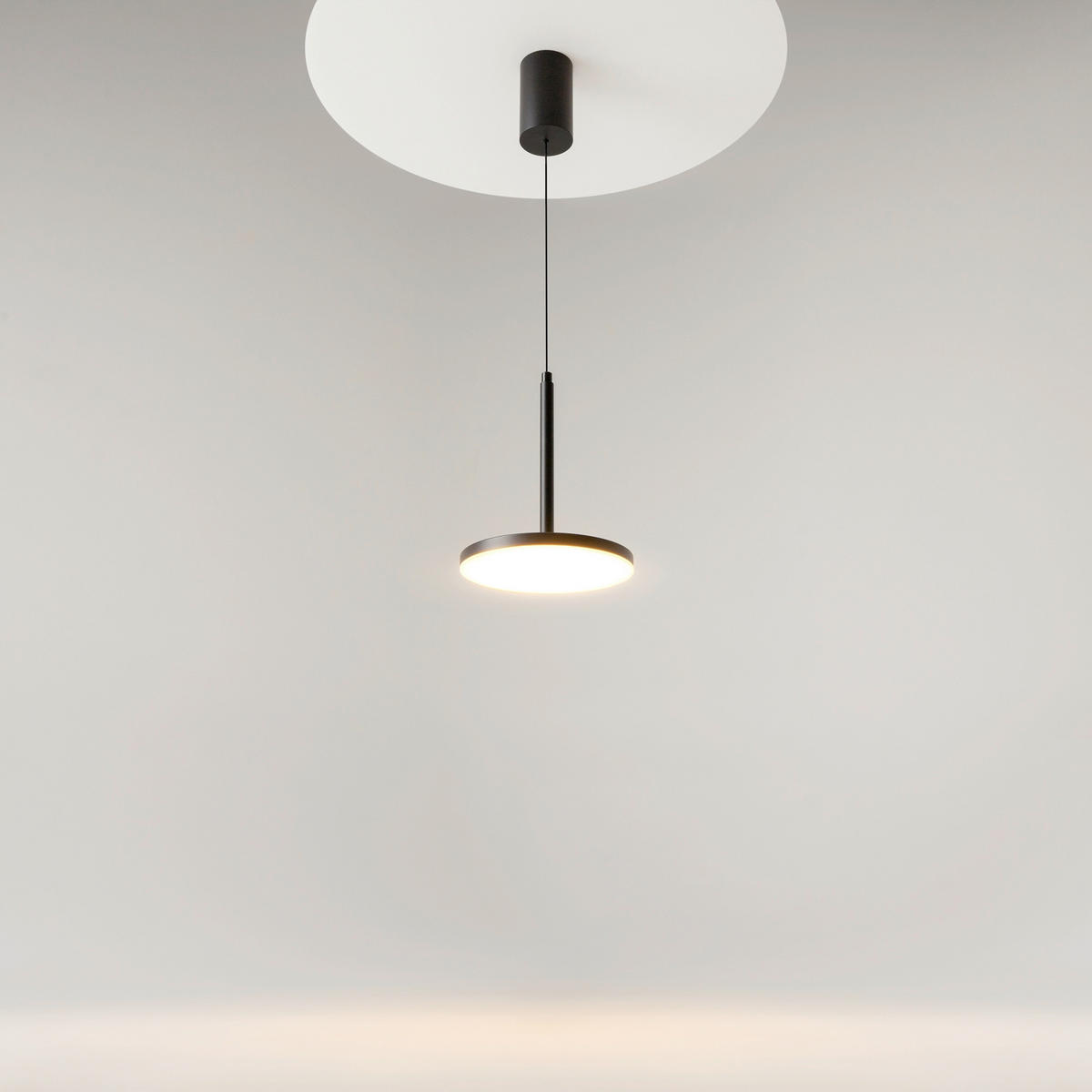 PENDELLEUCHTE Plato 18.5/195 cm  - Schwarz, Design, Metall (18.5/195cm) - MAYTONI