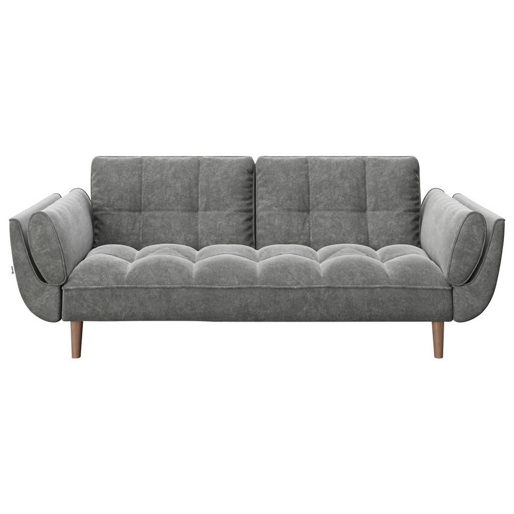 2-sitzer-sofa Scarlett Mit Schlaffunktion Anthrazit Samt