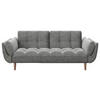 SCHLAFSOFA  in Samt Anthrazit  - Anthrazit, KONVENTIONELL, Holz/Textil (215/81,5/84,5cm) - Playboy